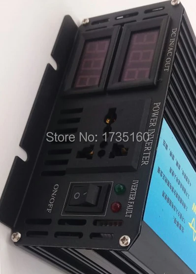 DHL FedEx UPS Бесплатная доставка чисто инвертор DC12v к AC 220 v 1500 Вт Номинальная Мощность