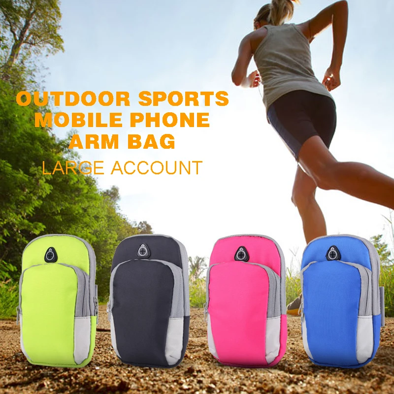 Universal Smartphone Armband Sports Outdoor Running Armband Pouch Exercise Bag Case For Mobile Cell Phone Earphone Keys Arm Bags