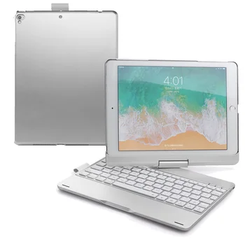 

For 2018 New iPad 2017 New iPad 9.7 iPad Pro iPad Air 2 1 Rotate 360 Degrees Design Tablet Case with USA BT wireless Keyboard