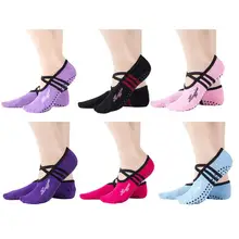 Носки для йоги с круглым носком из ПВХ Нескользящие дышащие невидимые носки мягкие и удобные эластичные носки