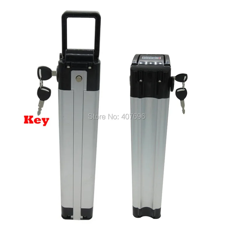 Perfect Top Discharge 36Volt 1000W Electric Bike battery 36V 27AH Silver fish lithium battery use F1L 3400mah cell with 2A Charger 4