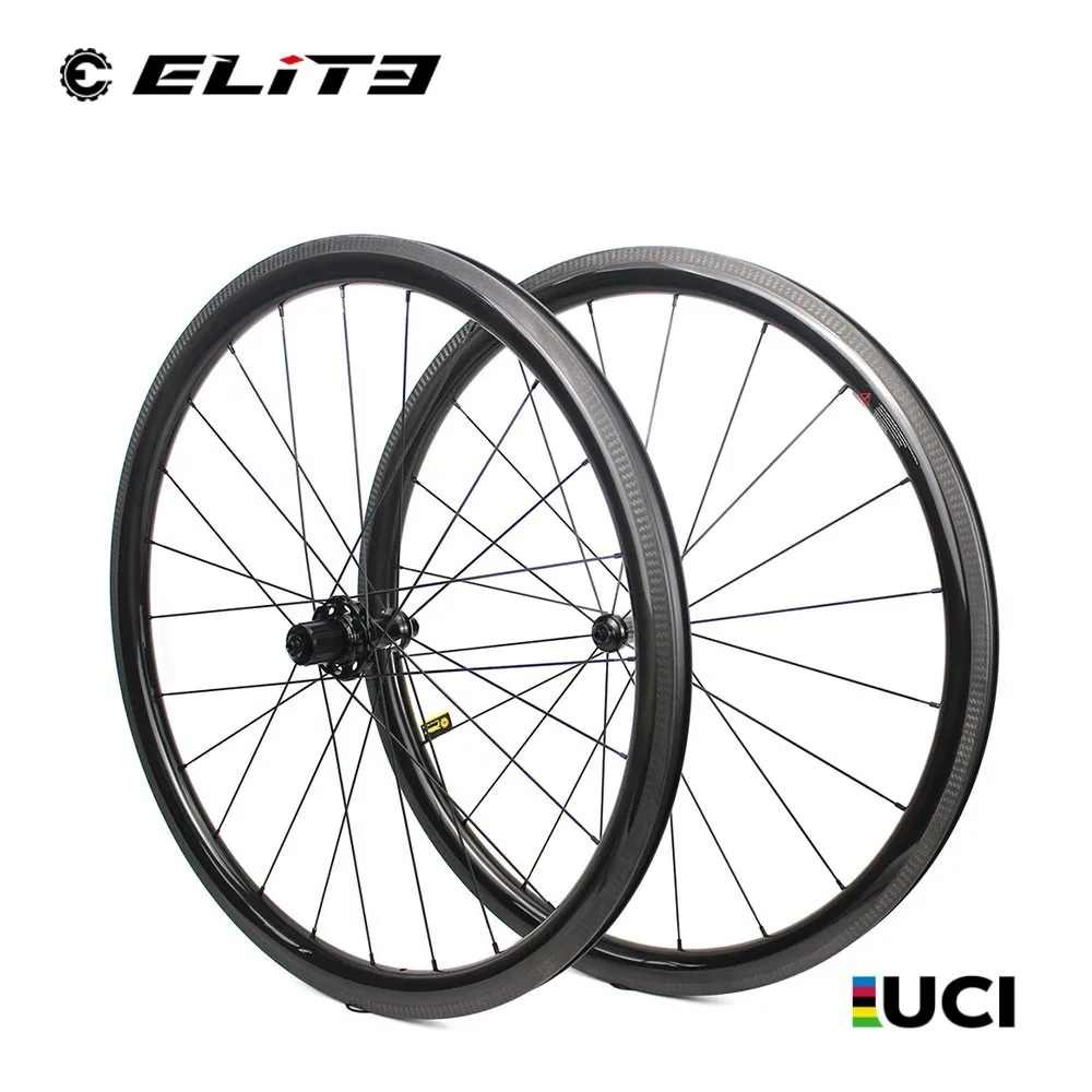 700c Road Bike Carbon Wheel Low Profile 38mm With Low resistance