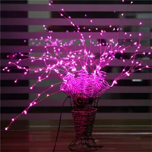 Светодиодный светильник-гирлянда 198 светодиодов, 36 ветвей, 12 В постоянного тока, для помещений и улицы, Рождественское украшение, лампа-дерево с основанием, сказочный романтический светильник 45