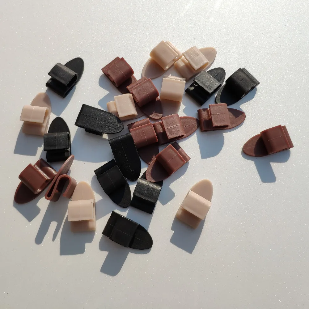 

ZHAOYANHUA 20 pcs Car surrounded by high-side wire ring carpet wire mat anti-skid anti-moving activity edge fixed clip buckle
