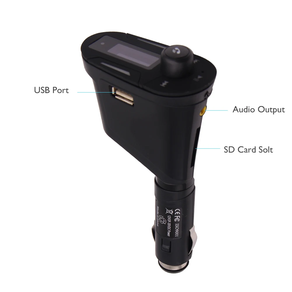 Автомобильный MP3 плеер беспроводной fm модулятор с USB/SD/карты/бумажник карты