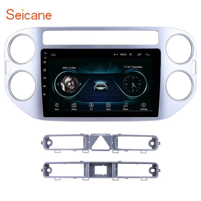 Seicane 2din android 2010 9 дюймов автомобильный GPS радио плеер для VW Volkswagen Tiguan 2011 2012 2013 2014 1080