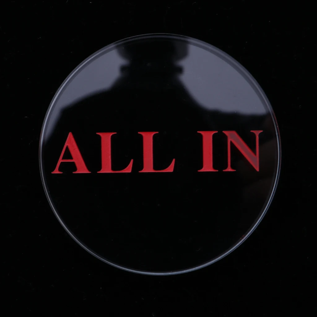 

2.2' Crystal All In Poker Chip Card Hold'em PokerStars ALL IN Poker Cards Protector Bounty Tournament Chips Coin