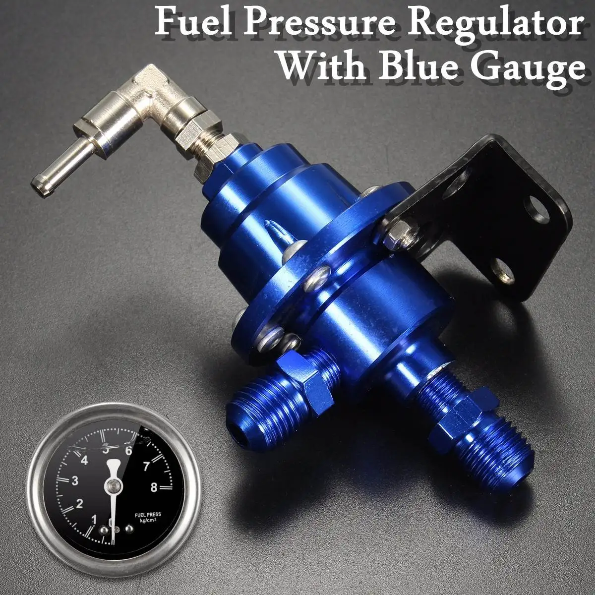 1/2 PCS Aluminum Adjustable Fuel Pressure Regulator With original gauge