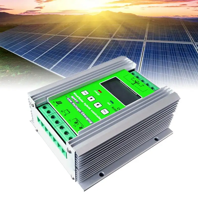 1200W MPPT Wind Solar Hybrid Charge Controller 24V 40A For 800W Wind