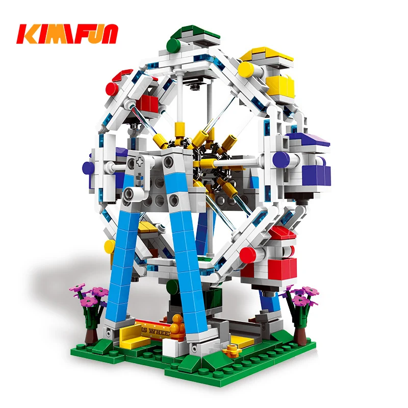 300+ Amusement Park Ferris Wheel Building Blocks Model Pirate ship Bricks Toys For Kids Educational Gifts Compatible Legoing 300+ Amusement Park Ferris Wheel Building Blocks Model Pirate ship Bricks Toys For Kids Educational Gifts Compatible Legoing