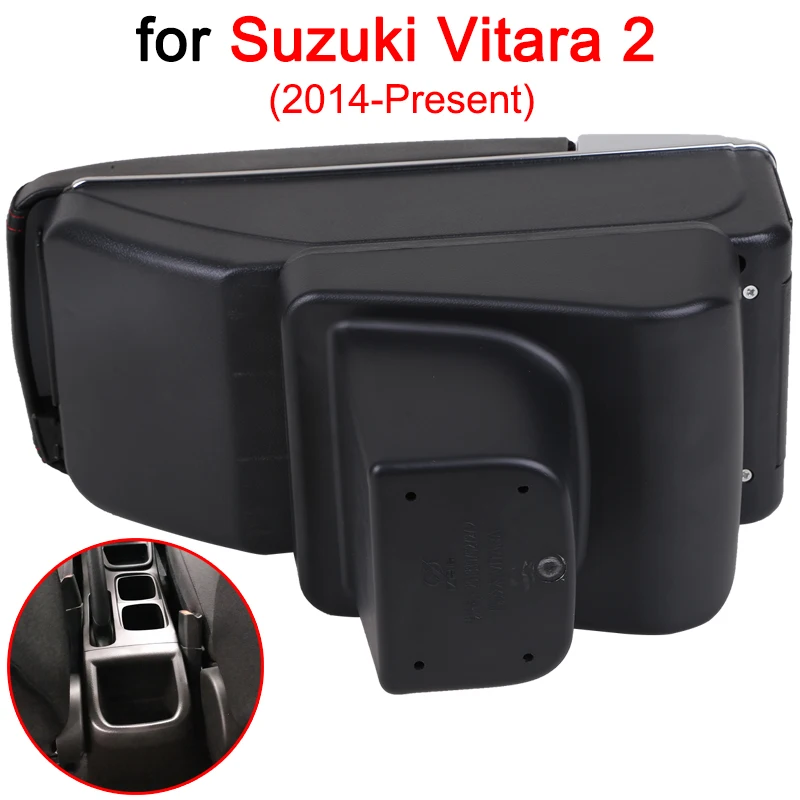 Goedkoop Voor Suzuki Vitara Armsteun Doos Vitara 2 Universele Auto Centrale Armsteun Opbergdoos bekerhouder asbak modificatie accessoires