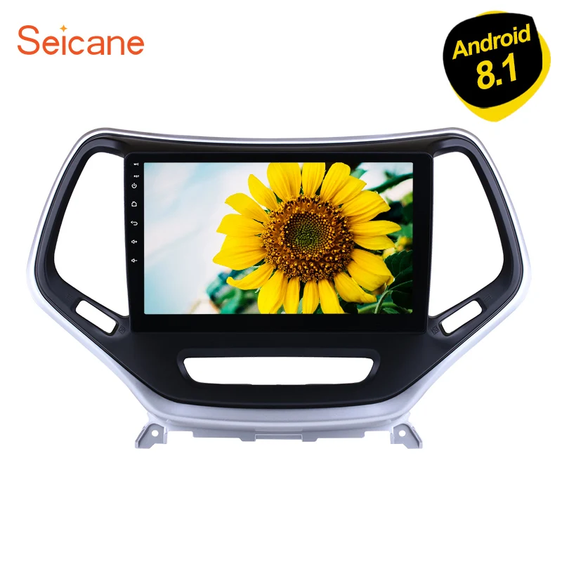 Flash Deal Seicane 10.1" GPS 2 Din Touchscreen Android 8.1 Stereo Player Vehicle Radio For 2016 Jeep Grand Cherokee Head Unit Backup camera 0