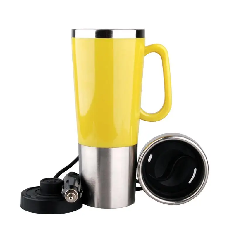 

12V/24V Car Mounted Heating Cup Travel Electric Thermal Cup Automatic Working Car Handy Pot Thermostat Bottle Coffee Heated Mug
