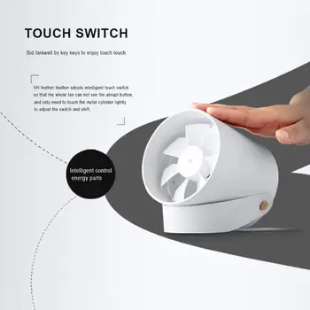 

Original Xiaomi VH Mini Fan Portable Ventiladors USB Fan Ultra Quiet Smart Touch Double Leaf Desktop Fan for Summer Cooler