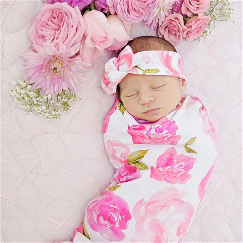 PUDCOCO/Лидер продаж; модные мягкие пеленки с цветами для новорожденных мальчиков и девочек; одеяло; милый спальный мешок