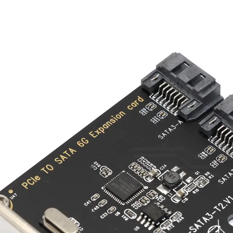 Desktop For All Pci-e Sockets Sata3.0 Expansion Card Adapter Card Hard Drive Expansion Card 2*Sata Interface 6gb Interface