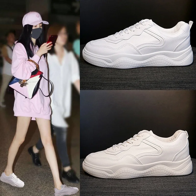 

Pattern Ventilation Small White Shoes Woman Mountain Basis Wind Motion Skate Shoes Student Han Banbai Build Casual Shoes Woman