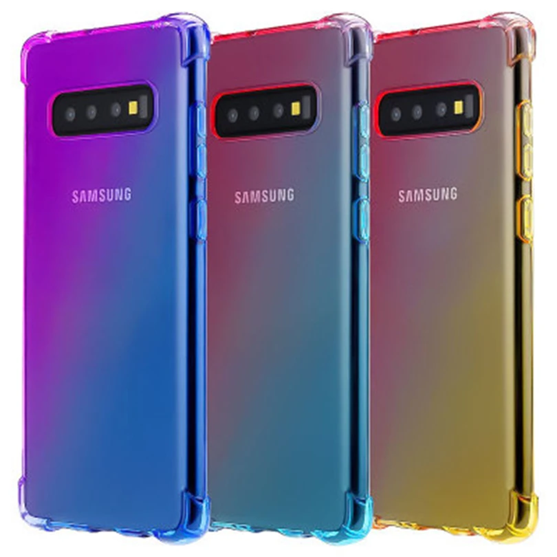 

Gradient Phone Case For Samsung Galaxy S10 5G S8 S9 Plus S10E ShockProof Shell Anti-fall Phone Case