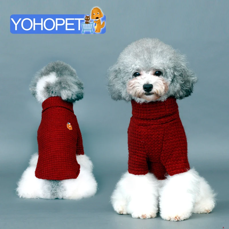 

New Autumn winter small dog sweater coat Dog Winter Clothes Jacket Turtleneck Bichon Chihuahua Tactic Schnauzer Puppy Supplies