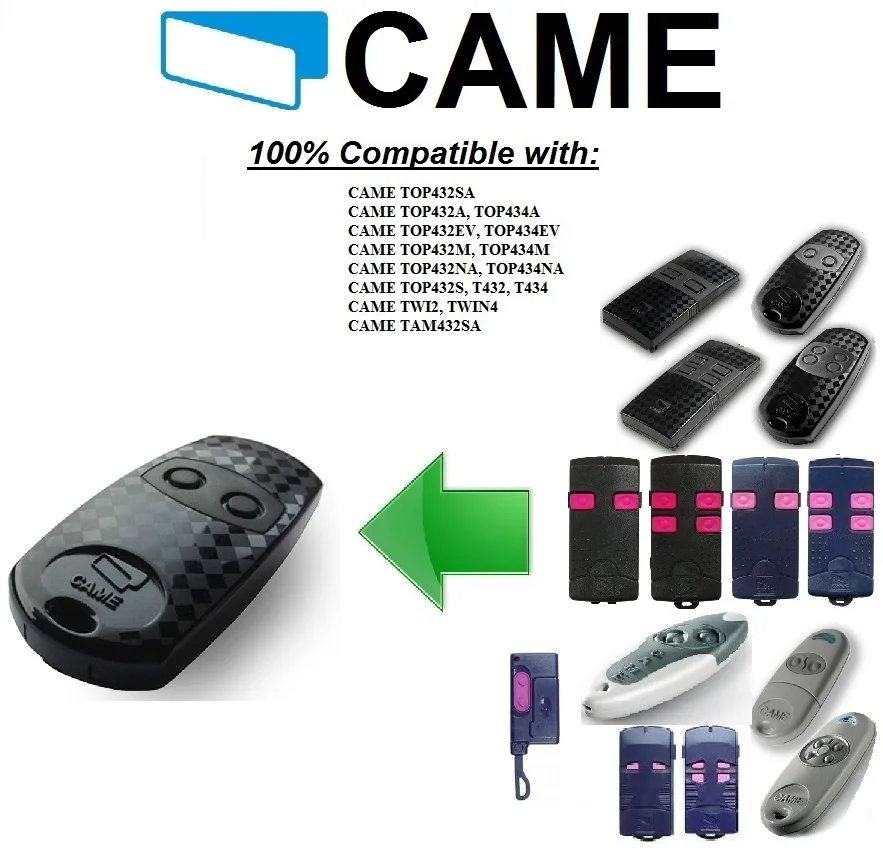 

Came remote top 432EV 432NA top432EE ... replacement remote control transmitter 433.92mhz