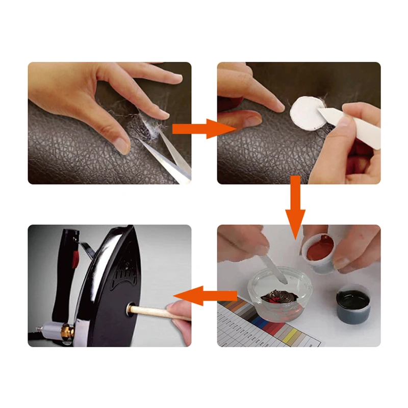 Update Visbella DIY leather vinyl repair kit leather repair tool adhesive Auto Car Seat Sofa Coats Holes Scratch Cracks Rips 