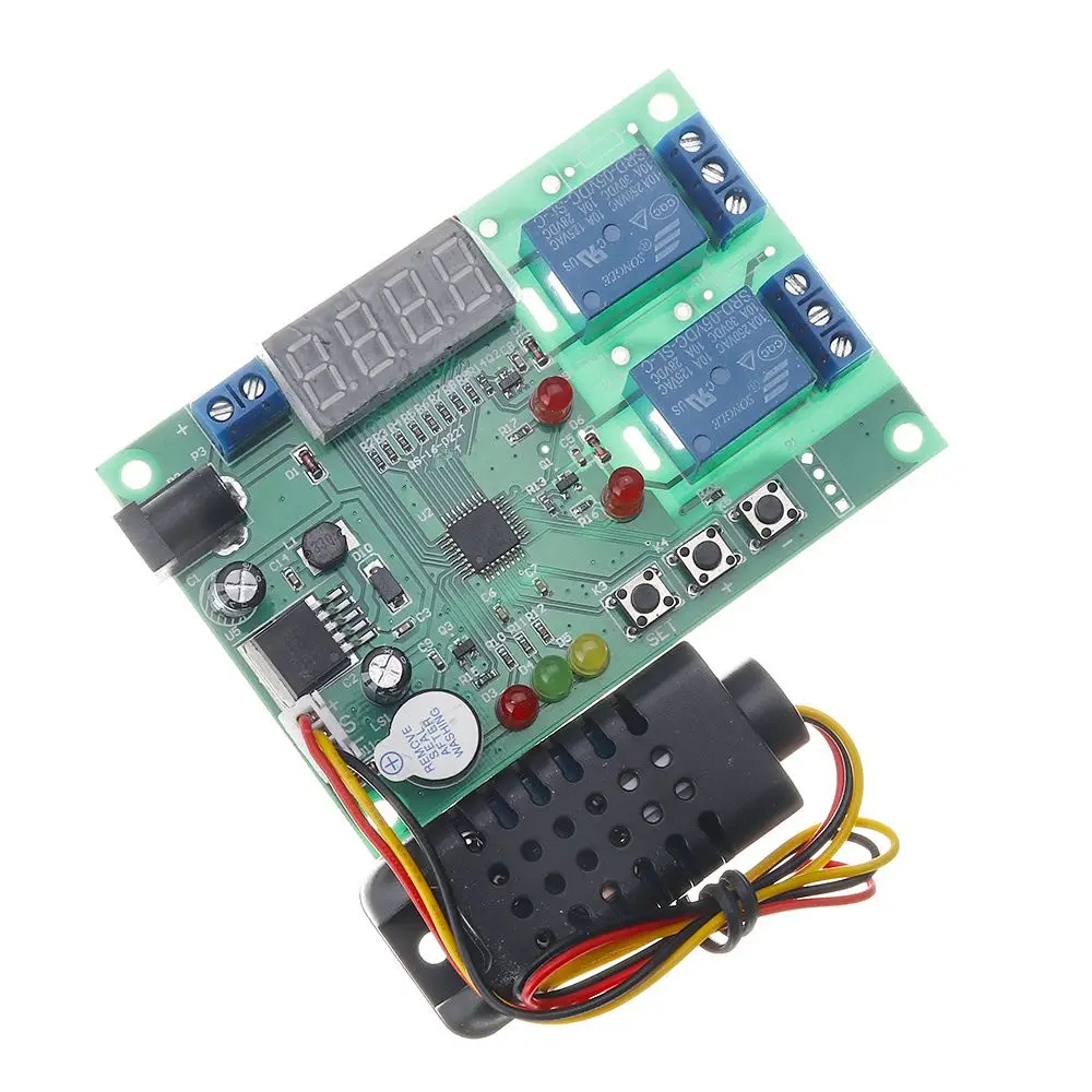 

Temperature and Humidity Control Board AM2301 Sensor Module 5V~24V DC 10A Controller