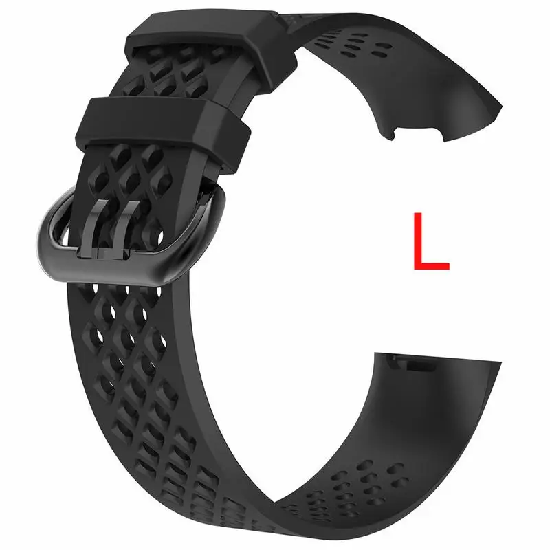 Силиконовые спортивные сменные ремешки для часов ремешок на запястье Fitbit Charge 3