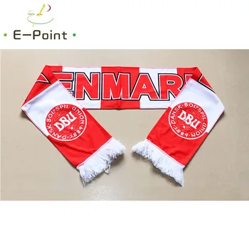 

145*16 cm Size Denmark National Football Team Scarf for Fans 2018 Football World Cup Russia Double-faced Velvet Material