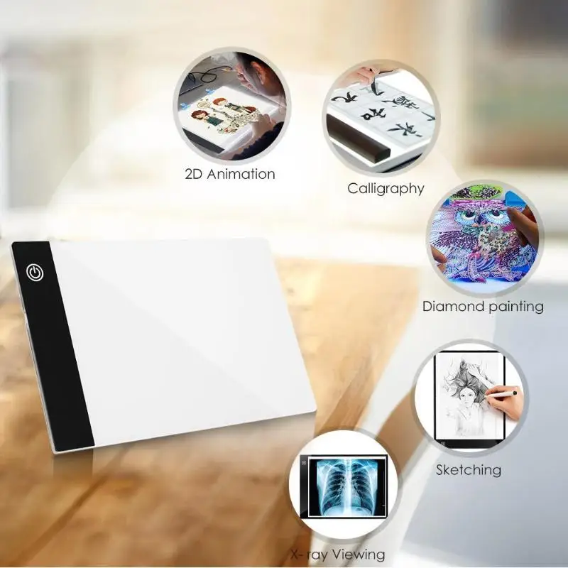  Digital A5 Drawing Tablet LED Light Box Tracing Copy Board Painting Writing Graphic Tablet Drawing 