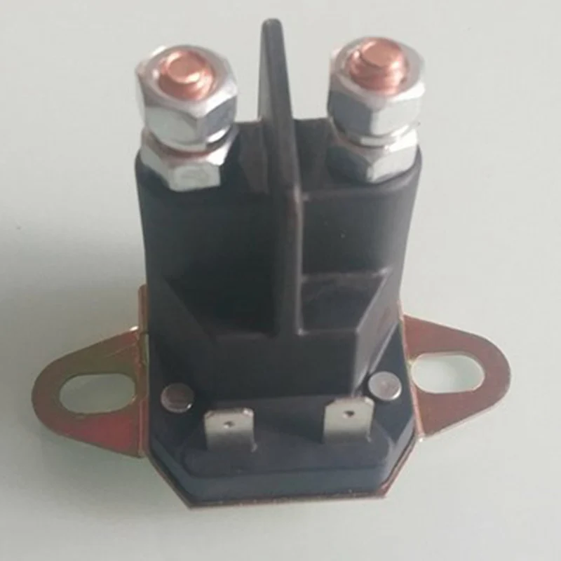 

For Lawn Mower Universal Black 12V Relay Starter Solenoid With 2 Hole Bracket