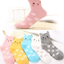 1 пара, модные носки унисекс с героями мультфильмов для мужчин и женщин, Носки с рисунком кота, 3D принт животных, Стильные теплые женские хлопковые носки, женские носки meias