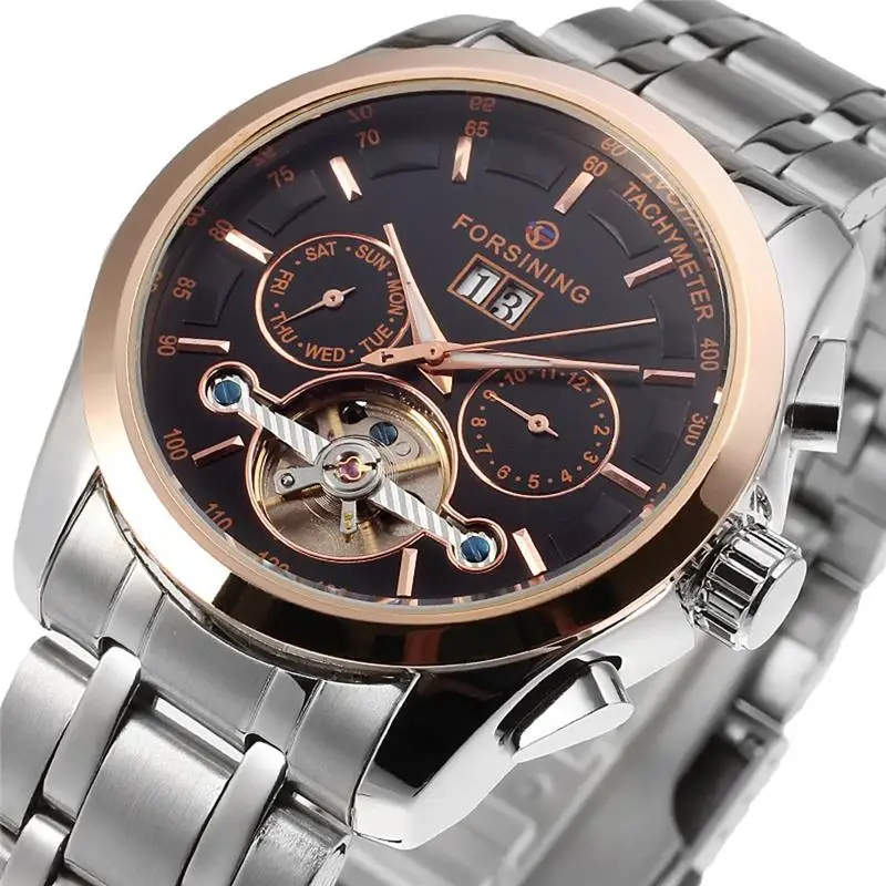 

Forsining 2019 New Collection Transparent Case Golden Stainless Steel Skeleton Luxury Design Men Watch Top Brand Automatic Watch