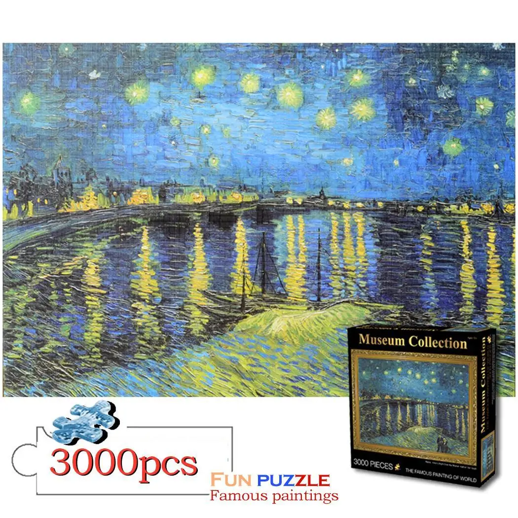 

3000 Pieces Jigsaw Puzzles Painting DIY Creativity Imagine Art Toys Set For Kids Adults Develop Patience Focus Reduce Pressure