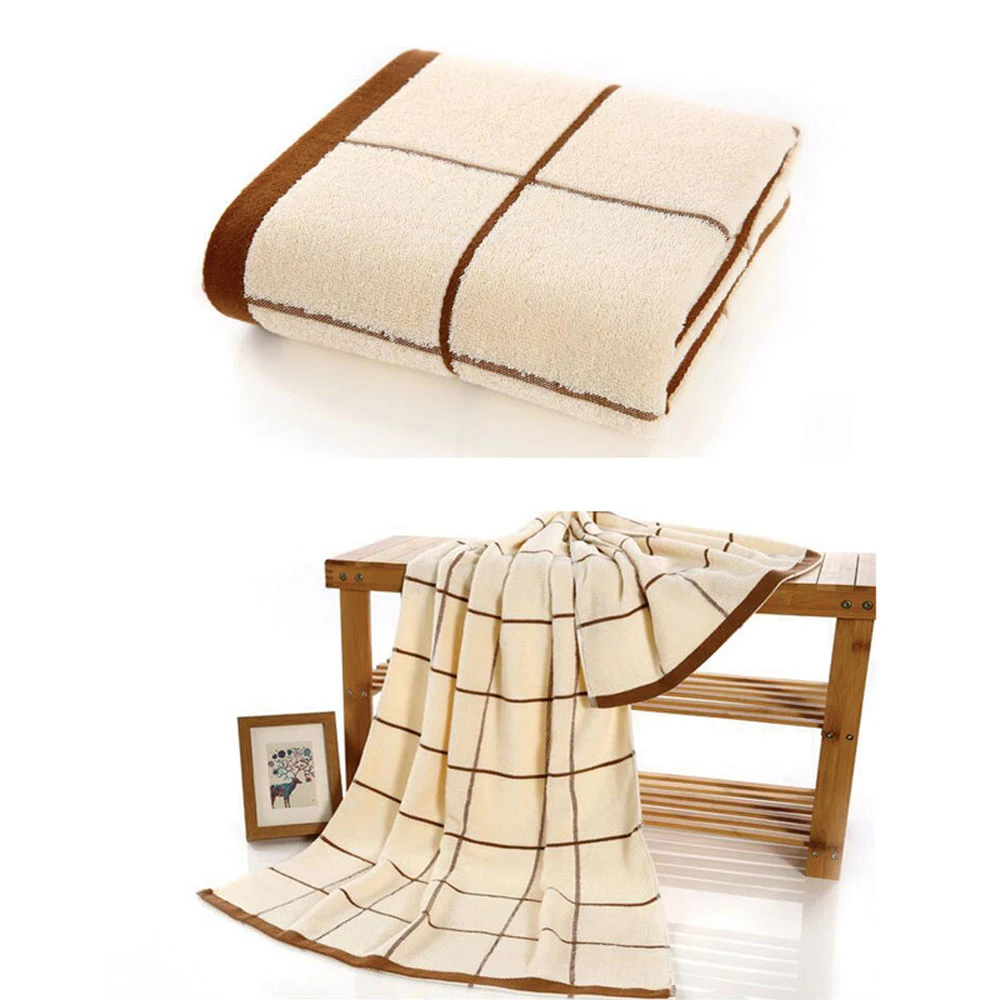 

1Pcs Cotton Bath Towels 140*70cm Cotton large square thick bath towel Ultra Soft Highly Absorbent for Bathroom 4color(optional)