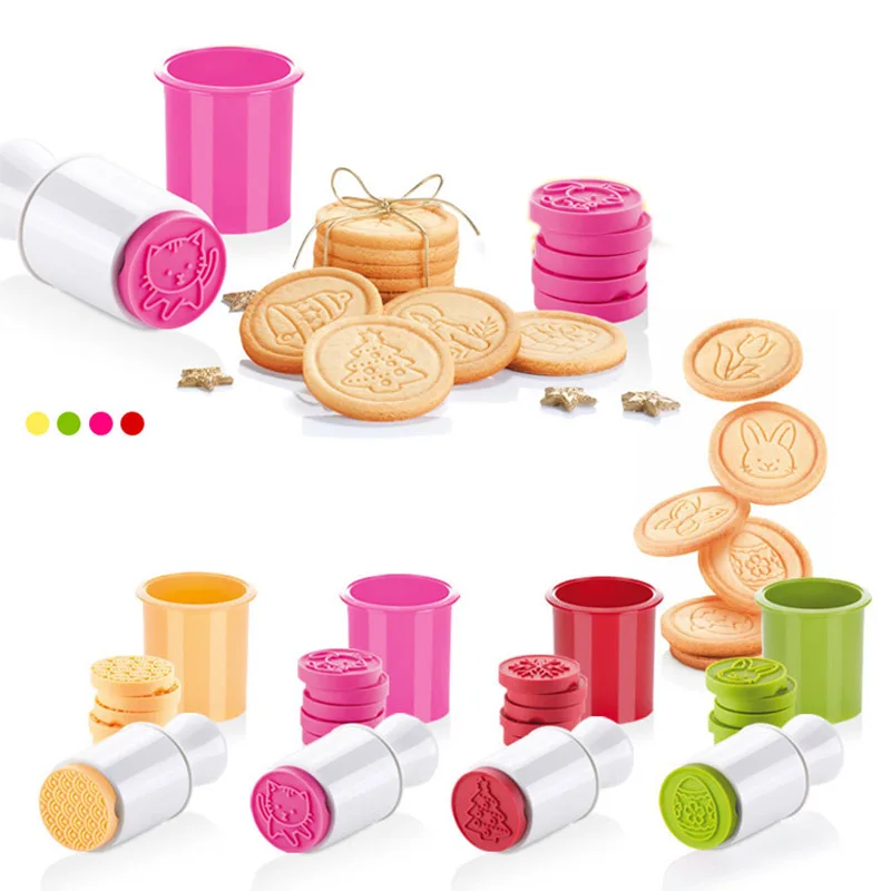 

Sale 6PCS/Set Stamps Cartoon Cookie Tools Christmas Tree Bakeware Cake Decoration Moulds Baking Tools Kitchen Gadgets