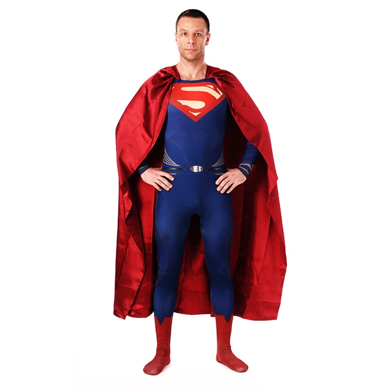 

Adult Superman Costume Men Deluxe Quality Superman Cosplay Costume Superhero Costume Adult Man Halloween Costumes For Men