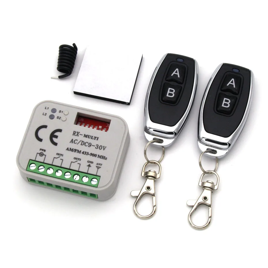 

Universal 2-channel receiver rolling code fixed 433.92 to 868.3 MHz CAME Nice LiftMaster BENINCA DoorHan remote control receiver