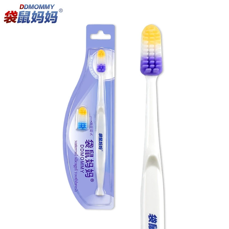 

Pregnant Soft ECO Silica Gel Toothbrush Maternal Prenatal And Postpartum Lactation Nursing Of The Oral Cavity Kids Dental Brush