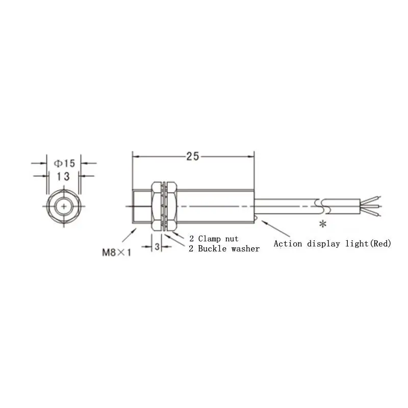 DC6 36V M8 NPN/PNP обычный открытый/закрытый телефон Датчик Холла магнитный