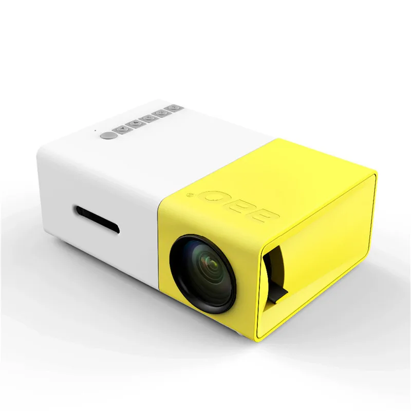 Светодиодный ЖК проектор CLIATE YG 300 400 600 люмен 320*240 800:1 поддержка 1080P портативный