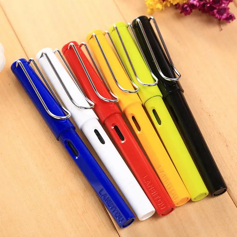 

(random Color) Color Positive Posture Pen Can Change Ink Bag Ink Absorption Dual-use Student Calligraphy Calligraphy Pen