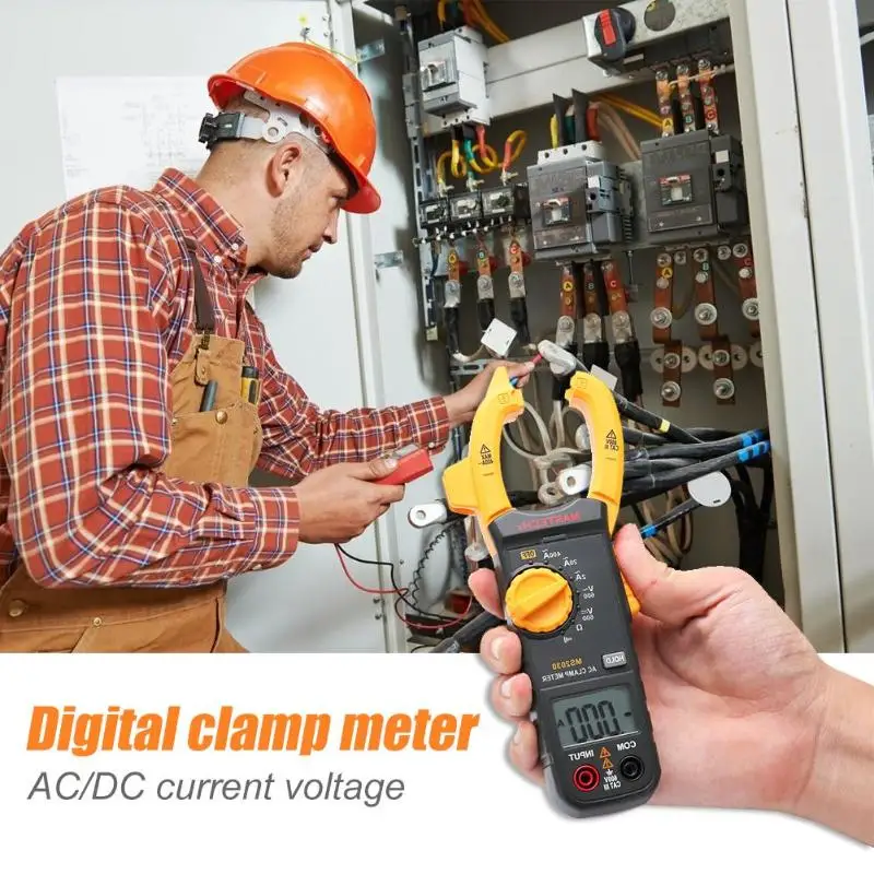 

Mini Digital Clamp Meter AC/DC Current Voltage Non Contact Diode Multimeter Current Resistance Capacitance Frequency Clamp Meter