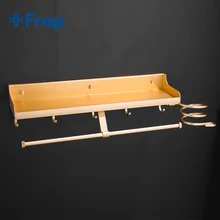 Frap многофункциональная кухонная полка с крючками, кухонные аксессуары, стойка для специй, алюминиевые подвесные горшки для кухни