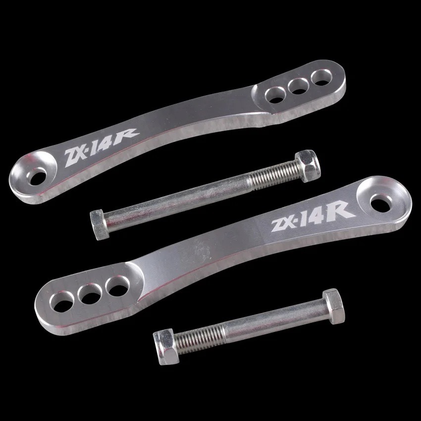 

For Kawasaki Ninja ZX14R 2006 2007 2008 2009 2010 2011 2012 2013 Motorcycle Chrome Rear Adjustable Lowering Links Kit