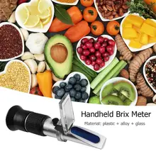 1 шт. ручной Ареометр Брикса 0-90% Брикса диапазон измерения сахара анализатор фруктов детерминатор Кухня Фрукты сахар удерживающие счетчики