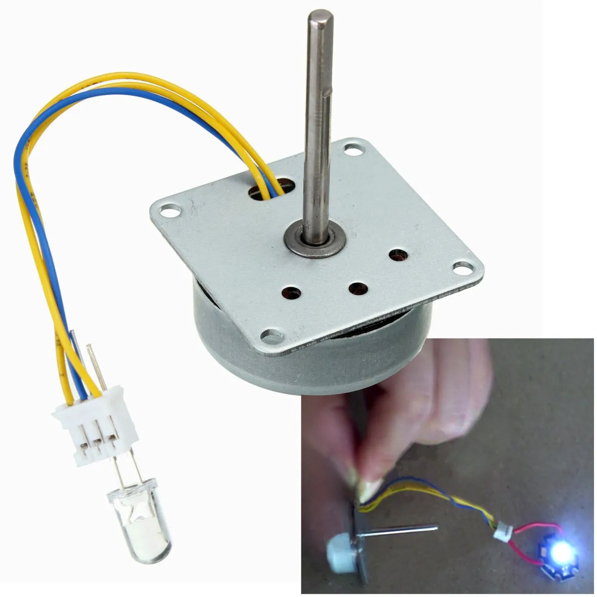 

DIY Mini Micro 3-phase Wind Turbines Hand Generator Model Wind Hand Motor 30x30mm DC 3-24V