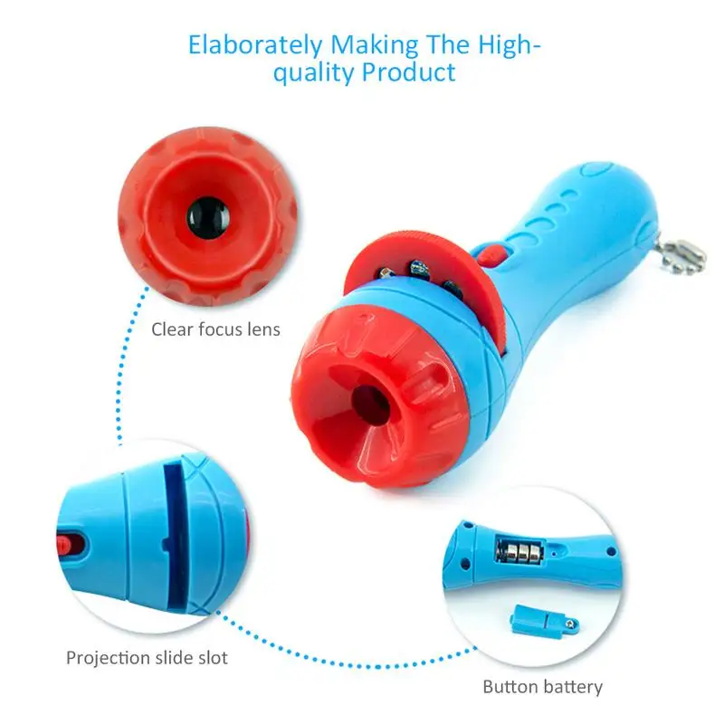 Мини-игрушка проектор слайд детская история флэш-светильник слайд-проектор детская Спящая история раннее образование игрушка Детский Светильник для сна лампа