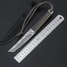 Сова OD180 тактическое снаряжение армейские охотничьи ножи для выживания нож Рэмбо меч для кемпинга EDC инструменты боевой Дамаск Фиксированное Лезвие Tanto Dagge