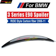 E90 E91 Tail Rear Trunk Spoiler Lip Wing Ride style Carbon For BMW E90 E91 318i 320i 325i 328i 330i 335i Spoile Lip Wing 2005-11 цена E90 E91 Tail Rear Trunk Spoiler Lip Wing Ride style Carbon For BMW E90 E91 318i 320i 325i 328i 330i 335i Spoile Lip Wing 2005-11 цены онлайн