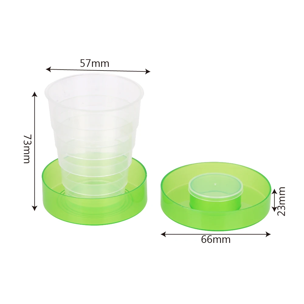 أكواب قابلة للطي المحمولة ل في الهواء الطلق الرياضة السفر البلاستيك كوب قابل للطي المياه الشرب فنجان شاي قابل للسحب تلسكوبي